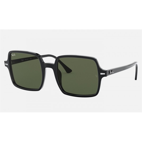 Ray Ban Square II RB1973 Sunglasses Green Classic Black