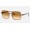 Ray Ban Square II RB1973 Sunglasses Light Brown Transparent Brown