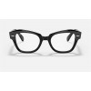 Ray Ban State Street Optics RB5486 Sunglasses Demo Lens Shiny Black